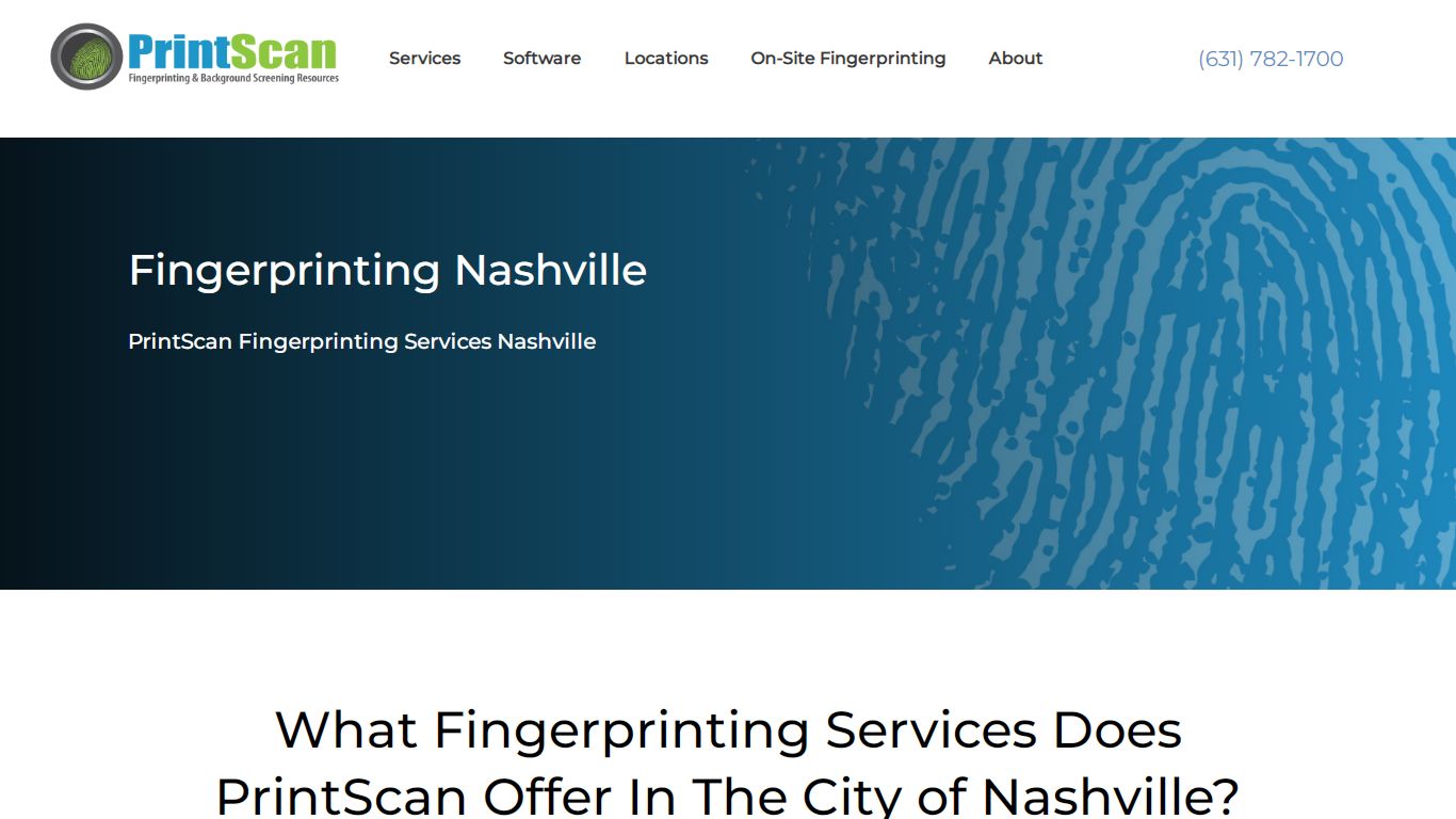 Fingerprinting Nashville | Tennessee Fingerprinting and Background Check